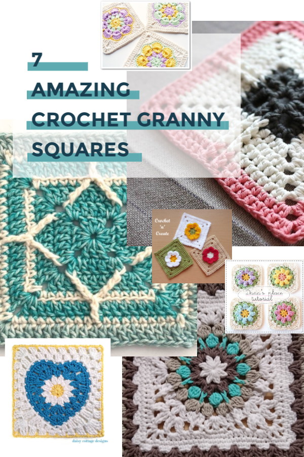 7 amazing crochet granny squares