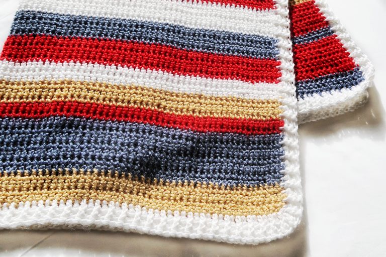 Crochet baby blanket border