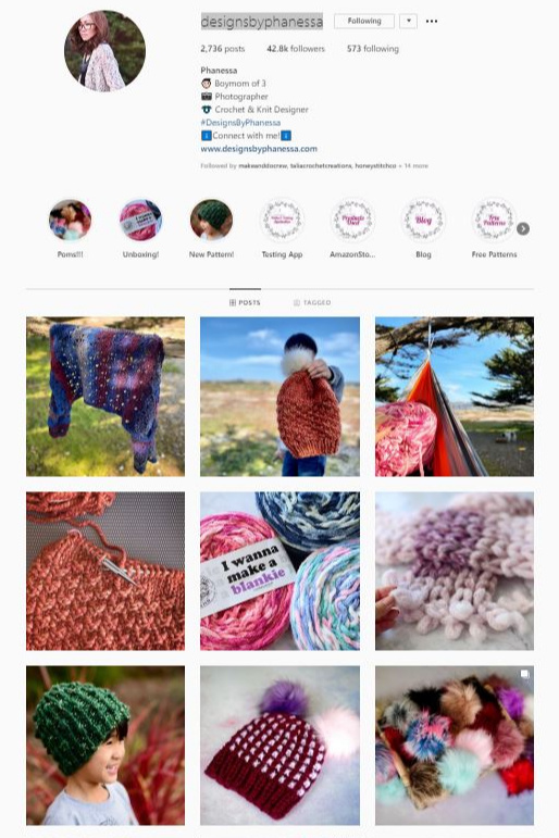 crochet Instagram accounts