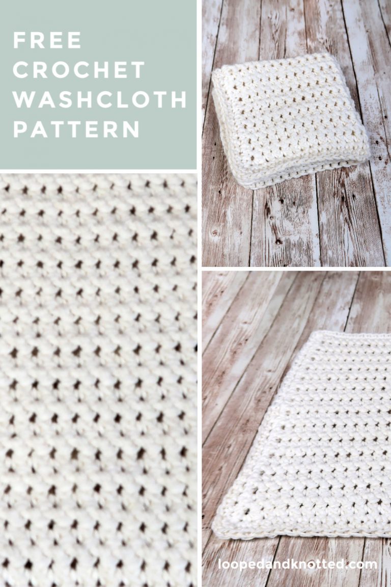 paired single crochet washcloth