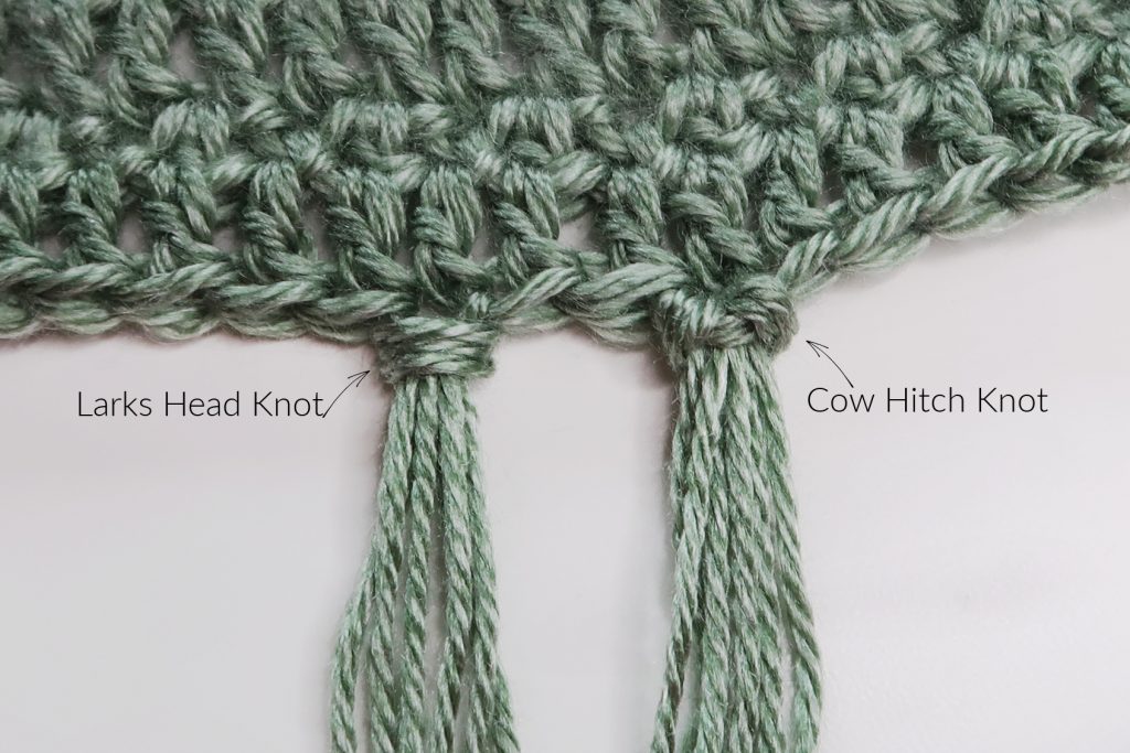 How to add fringe to crochet projects