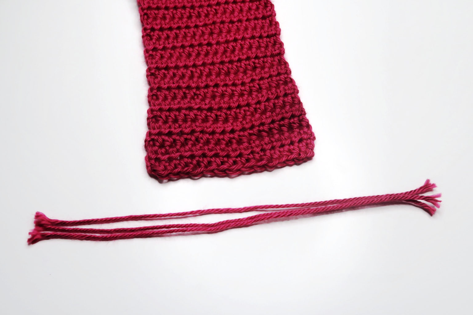Simple Half Double Crochet Scarf - Looped and Knotted