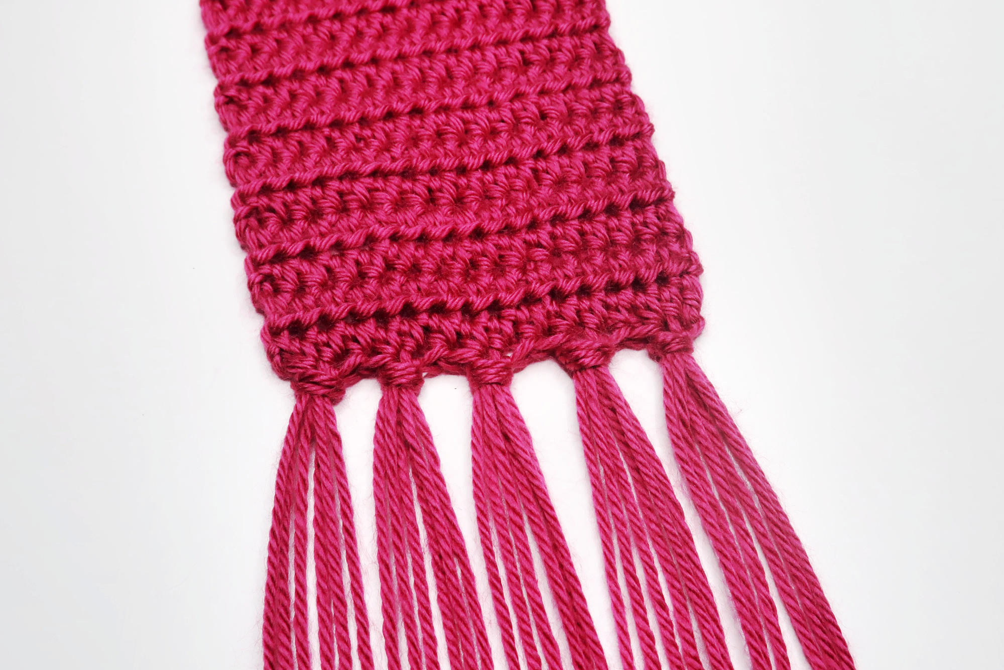 Simple Half Double Crochet Scarf - Looped and Knotted