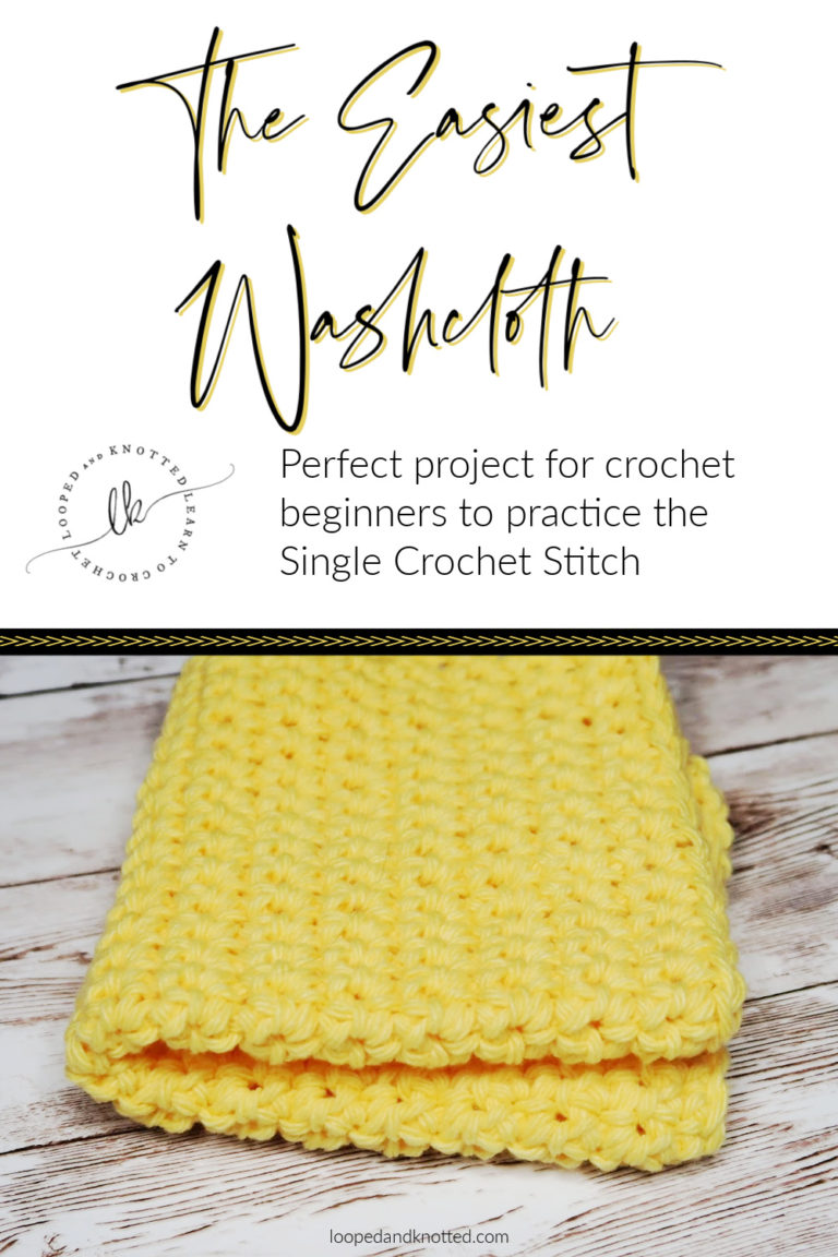Easiest Crochet Washcloth
