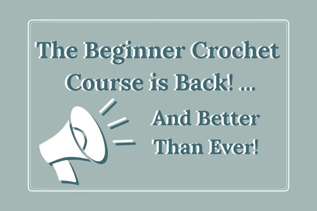 The Beginner Crochet Course is Back